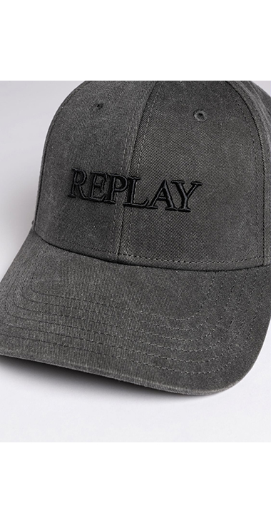 ユニセックス ロゴ刺しゅうウオッシュコットンツイルCAP 詳細画像